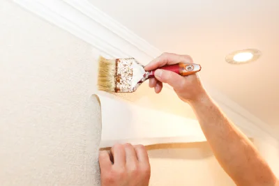Pose de papier peint à Sembadel — revêtements muraux et toiles de verre